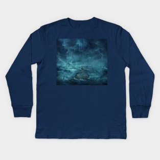 Lost in the ocean Kids Long Sleeve T-Shirt